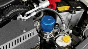 Subaru WRX Oil Filter Cover - Perrin Performance - Blue - `15-`25 Subaru WRX Oil Filter Cover - Perrin Performance - Blue - `15-`25